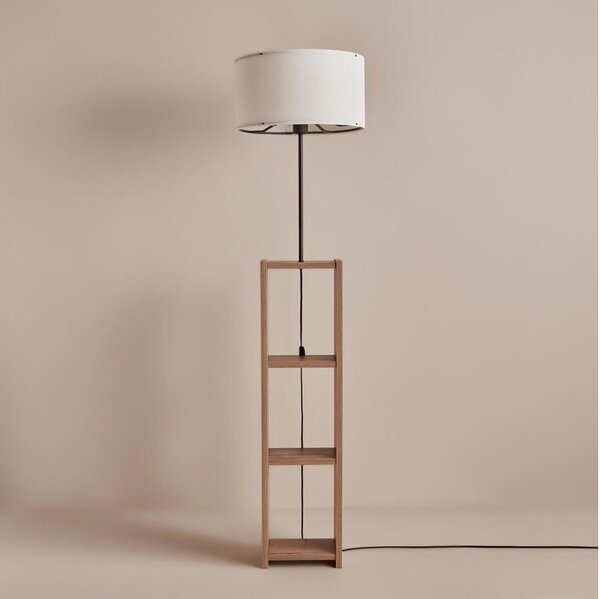Stojacia lampa AYD 1xE27/40W/230V hnedá/biela+