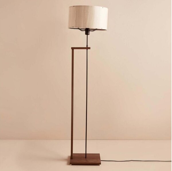 Stojacia lampa AYD 1xE27/40W/230V hnedá/béžová