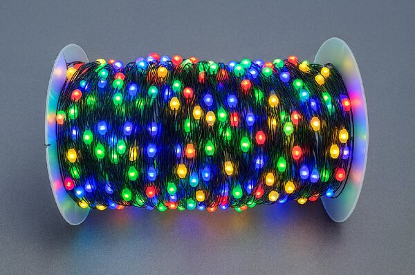 Vianočná LED mikro reťaz s kvapkovými diódami, rôznofarebná, 50M, 500 LED, 8 programov, diaľkový ovládač