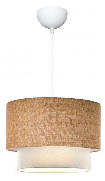 Luster na lanku AYD 1xE27/15W/230V béžová/biela+