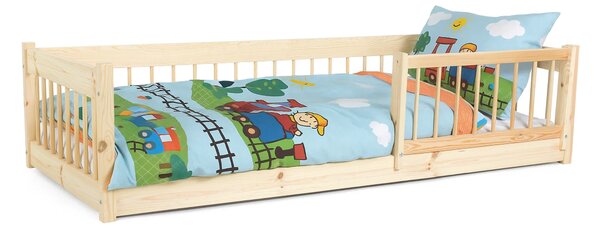 Wilsondo Detská drevená montessori posteľ 180x80 Lesanka - borovica