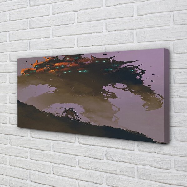 Obraz canvas Muž hrozný charakter hlavy 100x50 cm