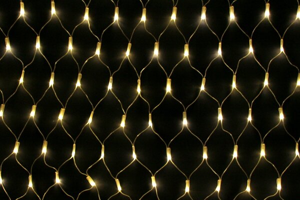 Vnútorná svetelná sieť, 2,5m*0,5m, 160 LED, teplá biela, 8 programov