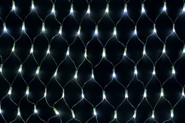 Vnútorná svetelná sieť, 2,5m*0,5m, 160 LED, studená biela, 8 programov