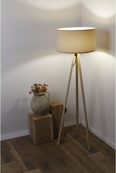 Stojacia lampa STANDART 1xE27/60W/230V béžová