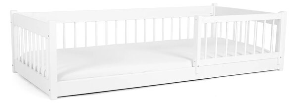 Wilsondo Detská drevená montessori posteľ 180x80 Lesanka - biela