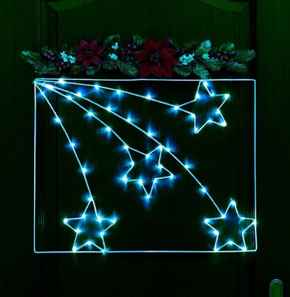 LED dekorácia, kométa, 50x38cm, rôzne farby Farba: Studená biela