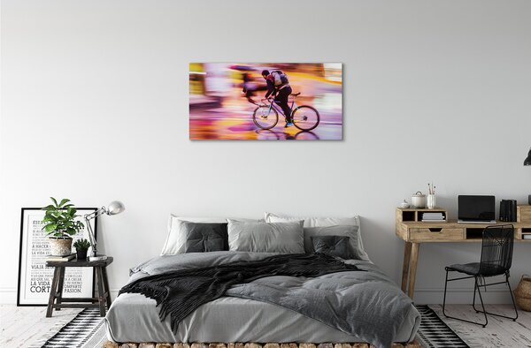 Obraz canvas Bike svetla muža 100x50 cm