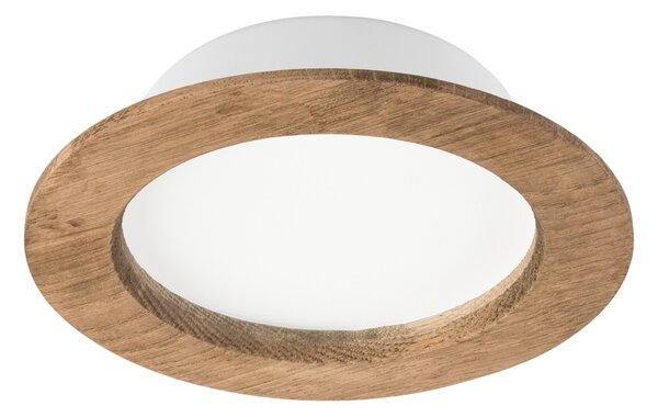 LED Podhľadové svietidlo WOODY SPOT LED/12,5W/230V 3000K orech ? 16 cm