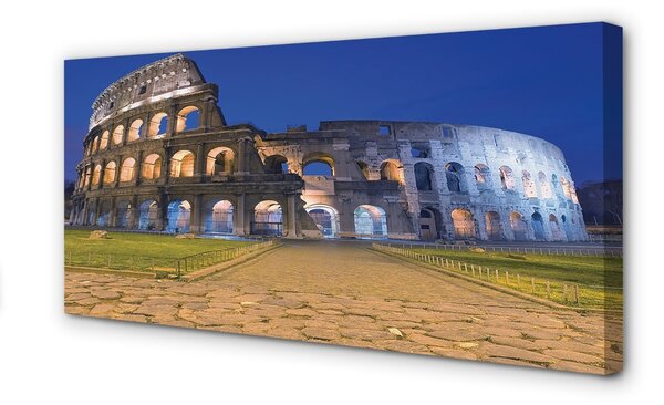 Obraz na plátne Sunset Rome Colosseum 100x50 cm