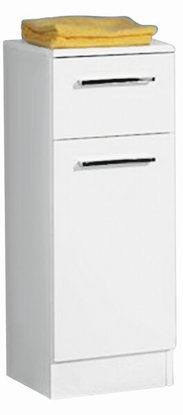 SPODNÁ SKRINKA, biela, biela, 30/81/33 cm Carryhome - Kúpeľňové skrinky
