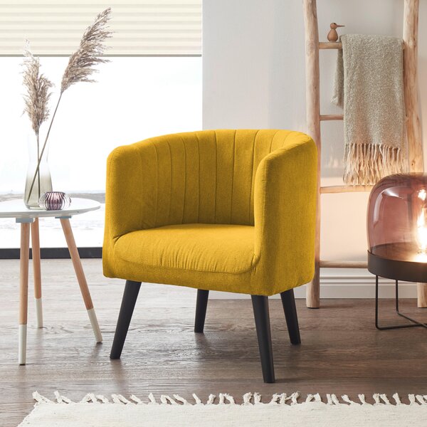 KOKTAILOVÉ KRESLO, textil, žltá Livetastic - Kreslá, Online Only