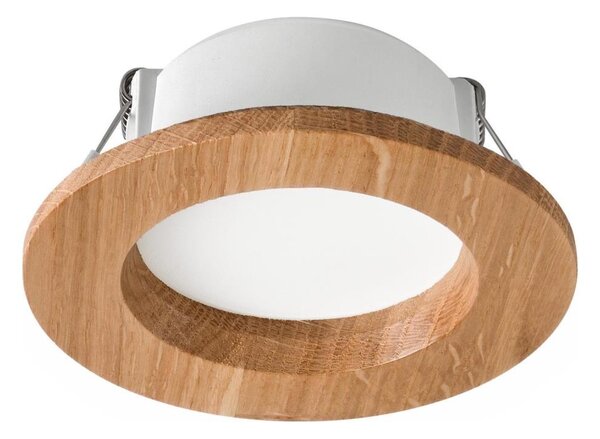 LED zapustené svietidlo WOODY SPOT LED/5,5W/230V 4000K dub pr. 10 cm