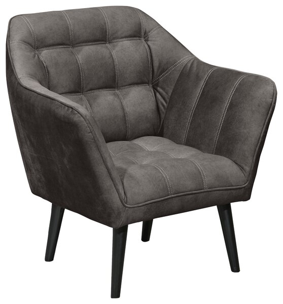 KOKTAILOVÉ KRESLO, textil, kompozitné drevo, tmavohnedá MID.YOU - Kreslá, Online Only
