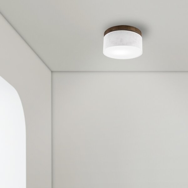 Brilagi - LED stropné svietidlo BELLADONNA 1xE27/15W/230V pr. 30 cm biele/dub or