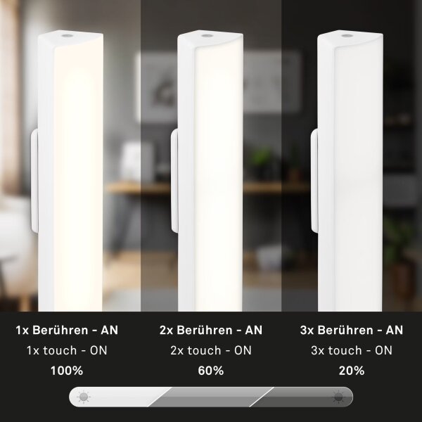 Briloner 7474-016 - LED nabíjacia vonkajšia stolná lampa LED/7W/5V/3000K biela