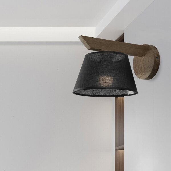 Brilagi - LED Nástenné svietidlo ANTHONY 1xE14/40W/230V dub orech/čierna