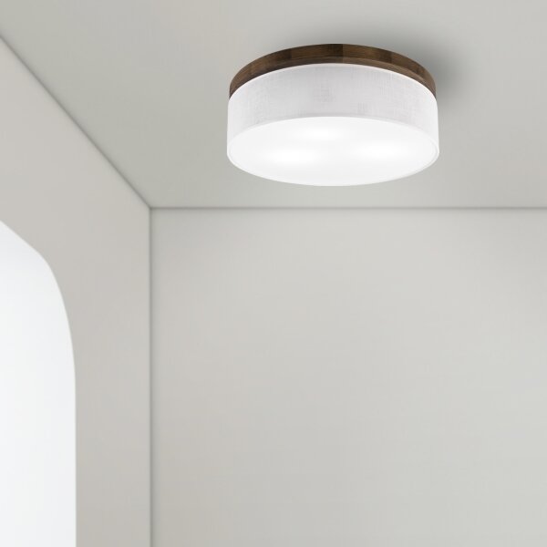 Brilagi - LED stropné svietidlo BELLADONNA 3xE27/15W/230V pr. 50 cm biele/dub