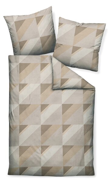 POSTEĽNÁ BIELIZEŇ, makosatén, hnedá, taupe, 240/220 cm - Obliečky & plachty