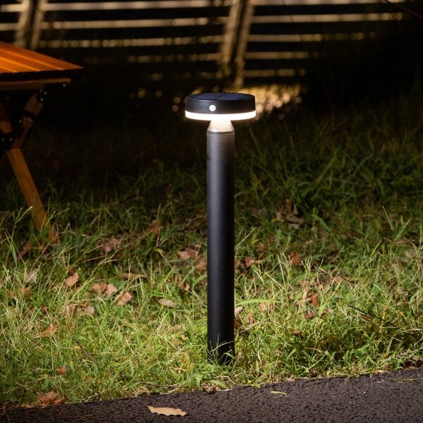 LED solárna lampa GWINEA LED/4,5W/3,7V 2000 mAh 50 cm IP44 čierna