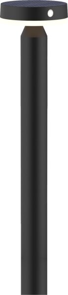 LED solárna lampa GWINEA LED/4,5W/3,7V 2000 mAh 50 cm IP44 čierna