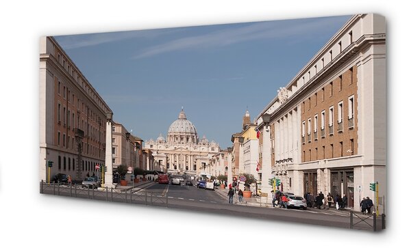 Obraz na plátne Katedrála Rome budovy ulice 100x50 cm