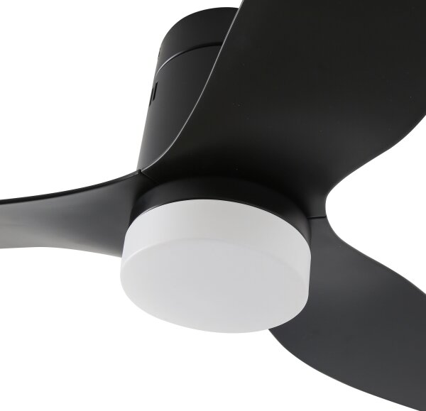 ZEVENTI - LED stropný ventilátor PADUA LED/18W/230V Wi-Fi Tuya čierny + diaľkový ovládač