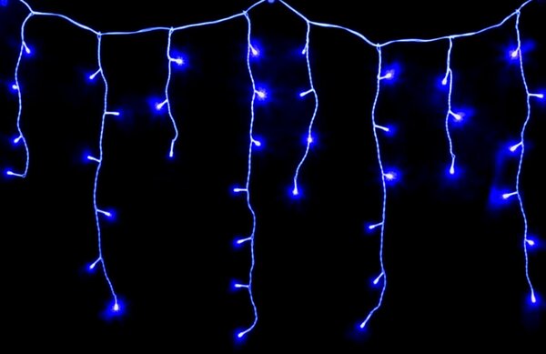 Vianočný vnútorný LED svetelný záves so zábleskami, 3m, 120 LED, prepojiteľný, rôzne farby na výber Barva: Studená bílá
