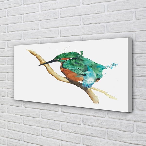 Obraz na plátne Farebné maľované papagáj 100x50 cm