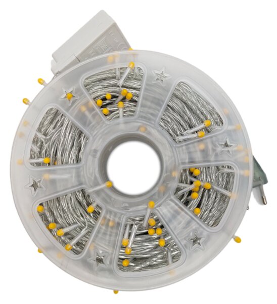 Vianočná reťaz do interiéru, teplá biela, 260 LED, 48m