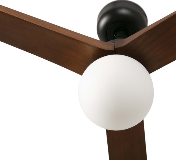 FARO 34276WT-11L - Stropný ventilátor KLIM L 1xE27/15W/230V orech/čierny pr.150c