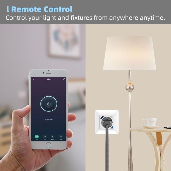 Immax NEO 07801L - Inteligentná zásuvka 16A/230V + USB-A + USB-C Tuya SCHUKO