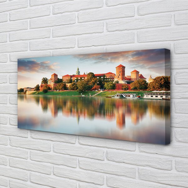 Obraz na plátne Krakow hrad rieka 100x50 cm