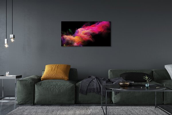 Obraz na plátne ružová fraktály 100x50 cm