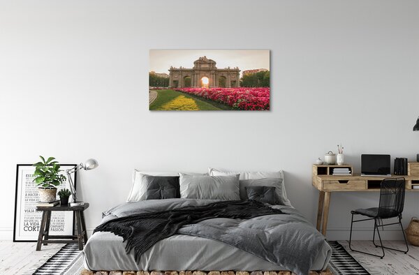 Obraz na plátne Španielsko Dvere Alcala v Madride 100x50 cm