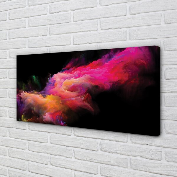 Obraz na plátne ružová fraktály 100x50 cm