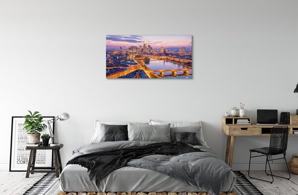 Obraz na plátne Berlín nočné panorama 100x50 cm