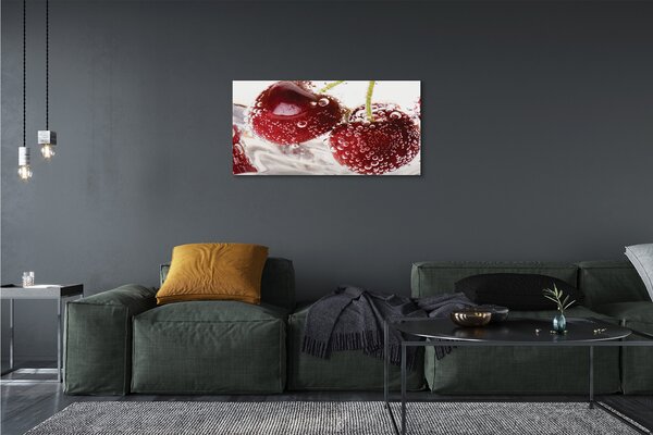 Obraz canvas mokré čerešne 100x50 cm