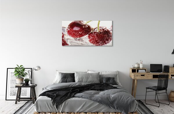 Obraz canvas mokré čerešne 100x50 cm