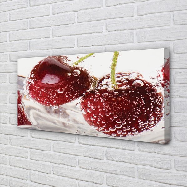 Obraz canvas mokré čerešne 100x50 cm