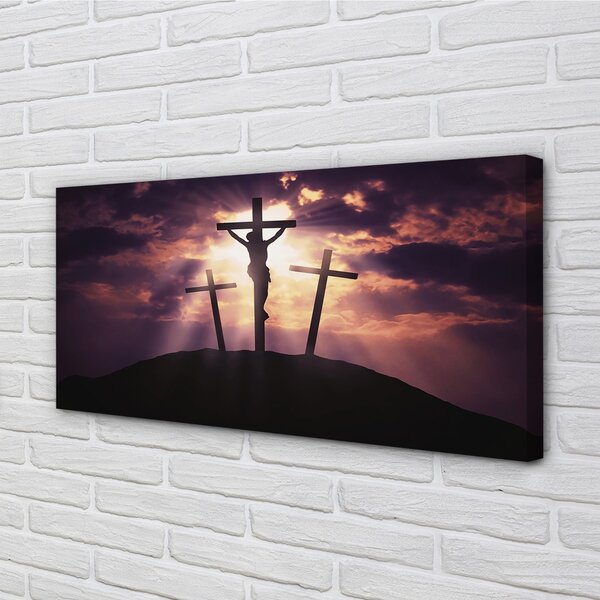 Obraz na plátne Jesus cross 100x50 cm