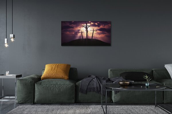 Obraz na plátne Jesus cross 100x50 cm