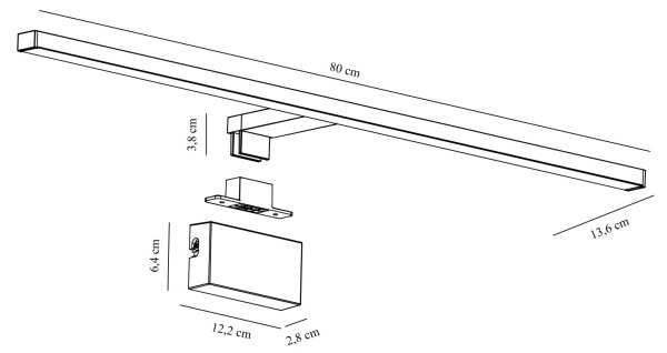 Nordlux - LED kúpeľňové zrkadlové osvetlenie MARLEE LED/11,5W/230V IP44