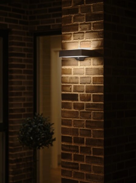 Nordlux - LED solárne nástenné svietidlo MONAY LED/5W/5V IP44 so senzorom
