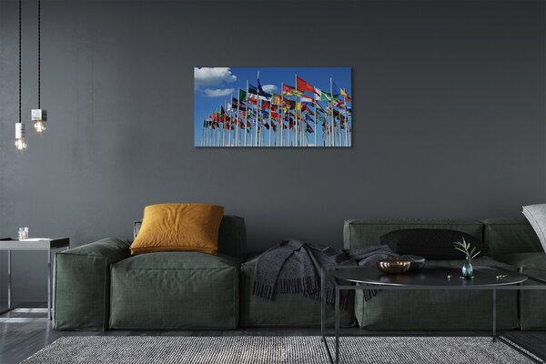 Obraz canvas rôzne vlajky 100x50 cm