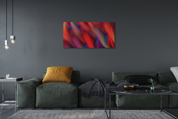 Obraz na plátne Farebné pruhy fraktály 100x50 cm