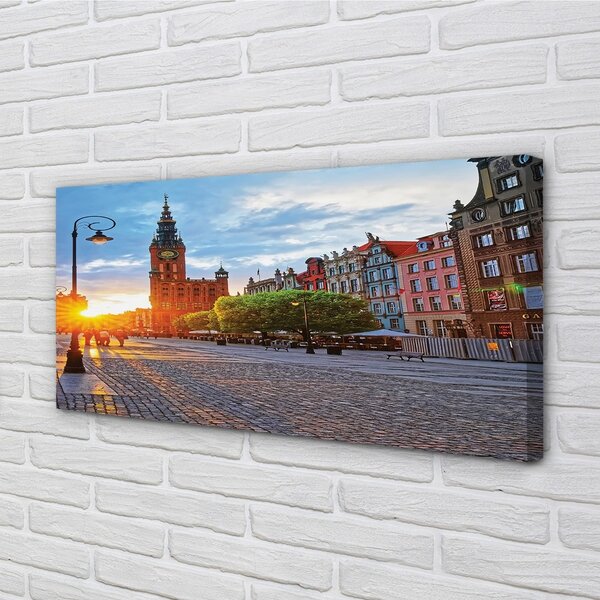 Obraz na plátne Gdańsk Staré mesto východ 100x50 cm