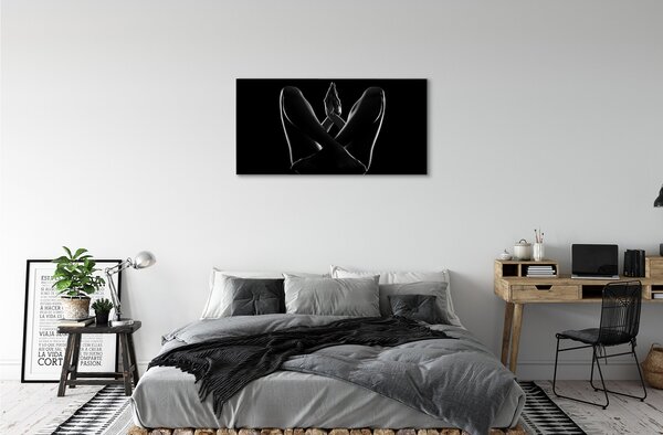 Obraz canvas Nohy a ruky 100x50 cm