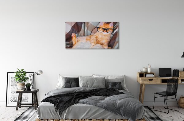 Obraz na plátne čitateľ cat 100x50 cm