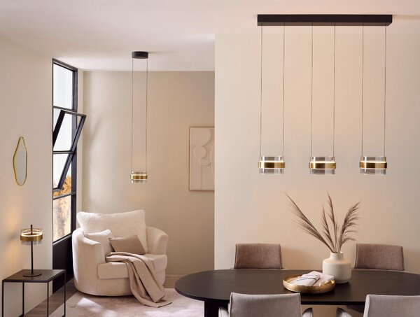 ZÁVESNÉ LED SVIETIDLO, 105/21,5/200 cm - Interiérové svietidlá